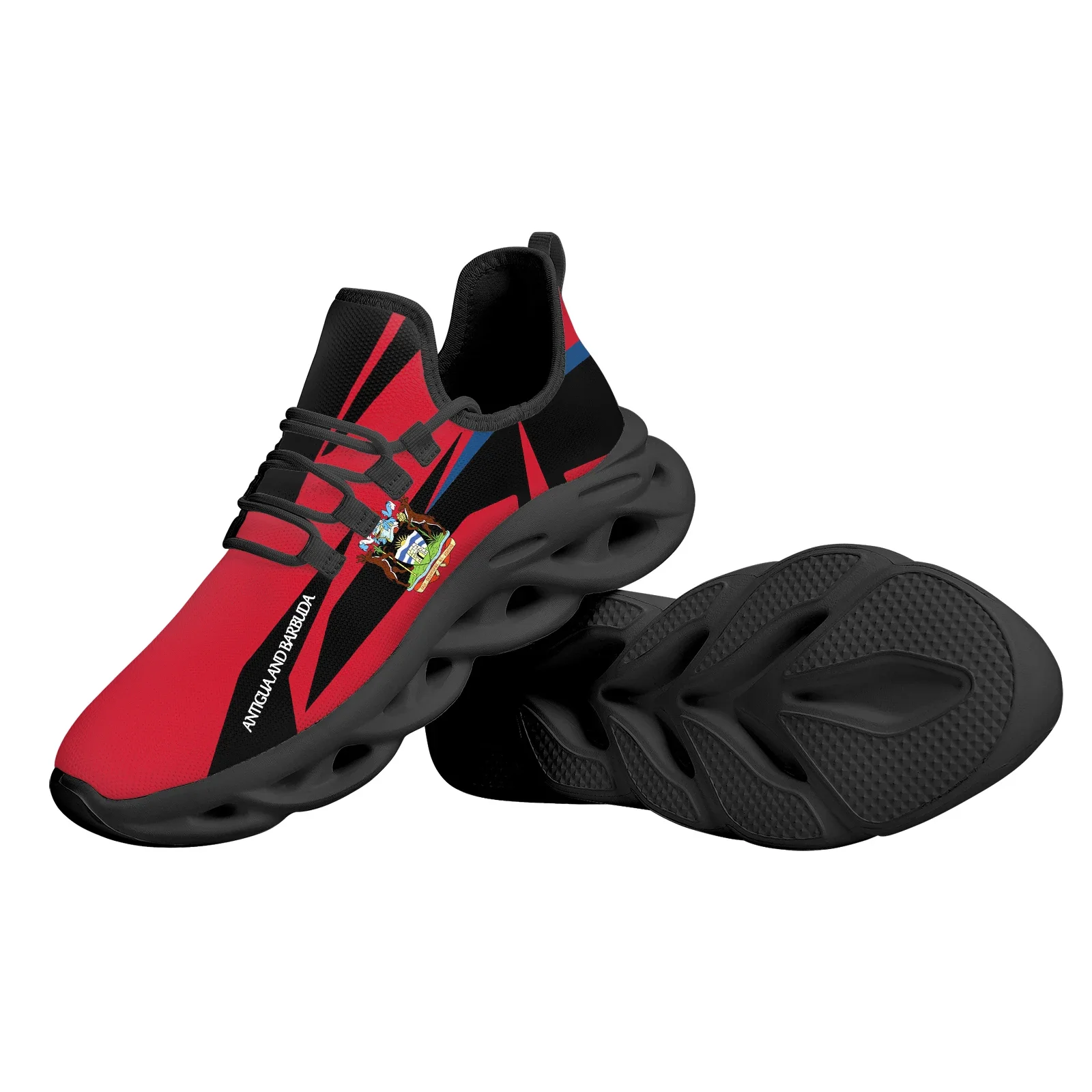 Antigua And Barbuda Country Flag Design Lightweight Basketball Shoes Thick-soled Shock-resistant Sneakers Zapatos