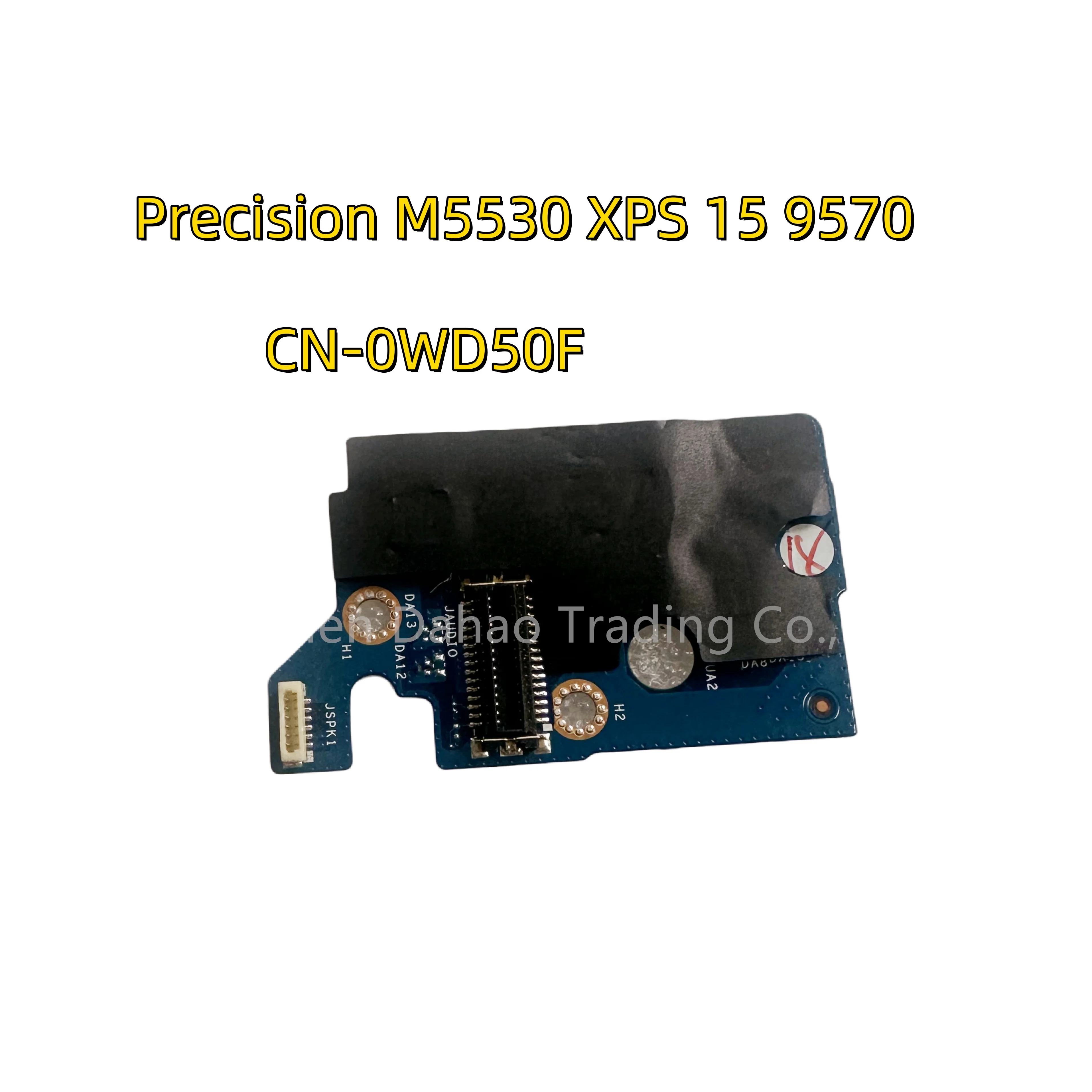 Placa de áudio Conector para DELL Precisão, Original, M5530, XPS 15, 9570, CN-0WD50F, WD50F, DAM00, LS-F541P