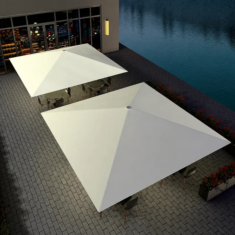 7m Outdoor Garden Parasol Beach Sun Umbrella for Villa Patio Shopping Mall Large Shade Canopy Starry Sky Design