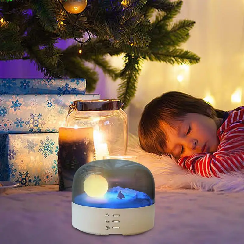 Lampe Lune Rechargeable pour Enfants, Veilleuse USB, Lampe de Table pour Table, Décor de Chambre à Coucher, Lampes Lune en Clip avec Trois Modes