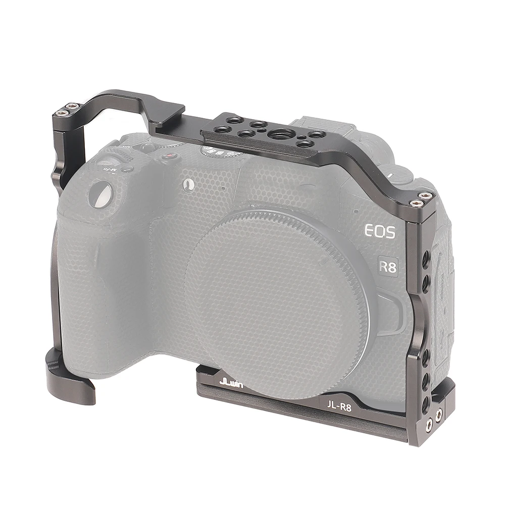 

FOTGA Camera Cage For Canon EOS R8 For EOS RP Portable Quick Release Aluminum Alloy Cage ARRI 3/8" 1/4"-20 Threaded Photography
