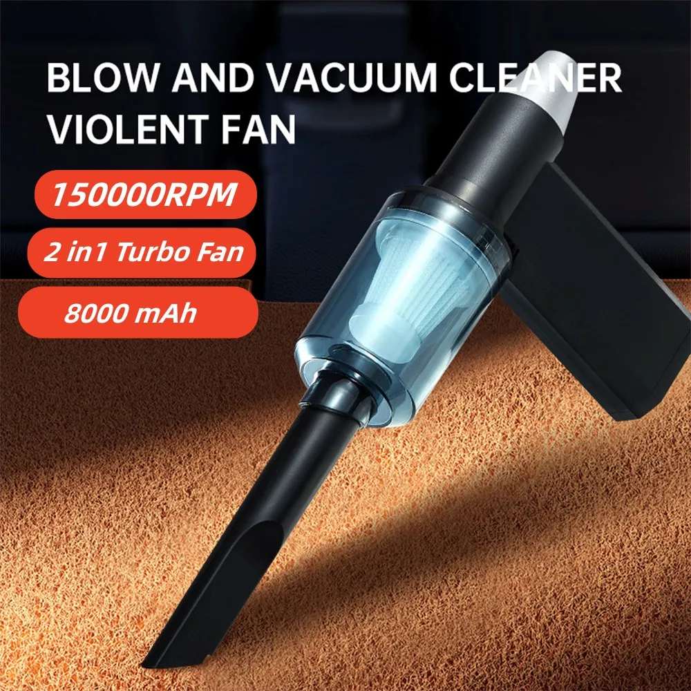 

High-Efficiency Mini Turbo Fan 150000RPM, Wind Speed up to 52m/s Portable Handheld Electric Blower for Home & Outdoor Use