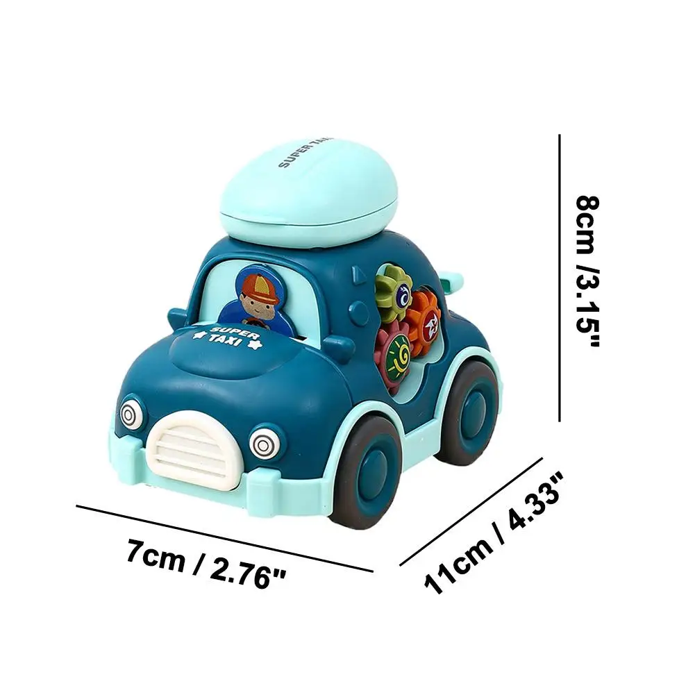 Cartoon Mini Pull Back Toy Car Montessori Inertia Vehicles Early Educational Crawling Toys for Boys Birthday Gifts view 6