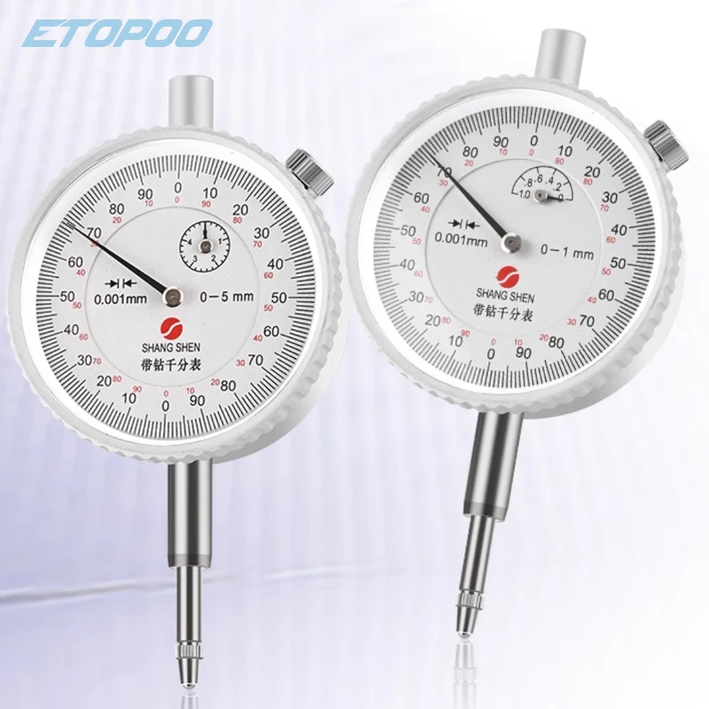 0-1mm 0-3mm 0-5mm 0.001mm micron dial indicator 1mm 3mm 5mm shockproof indicator dial indicator gauge