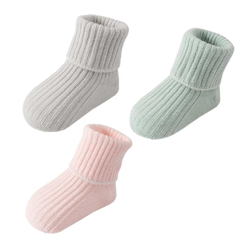 Chaussettes décontractées en coton pour nouveau-né, pour garçon et fille de 0 à 3 ans, 3 paires/lot, nouvelle collection