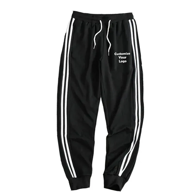 Moletom de fitness casual masculino, Calças esportivas macias, Calças de jogging personalizadas