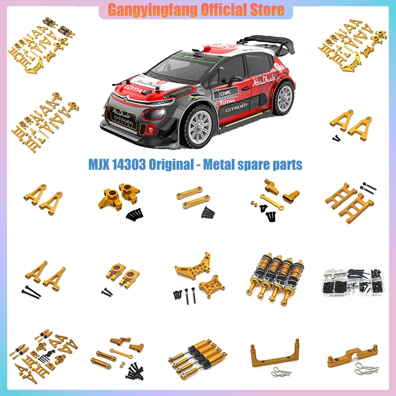 

MJX Hyper Go 14301 14303 H14BM Радиоуправляемый автомобиль, металлическая рулевая чашка, верхний нижний поворотный рычаг, комплект амортизационных башен, кронштейн, детали для обновления кузова