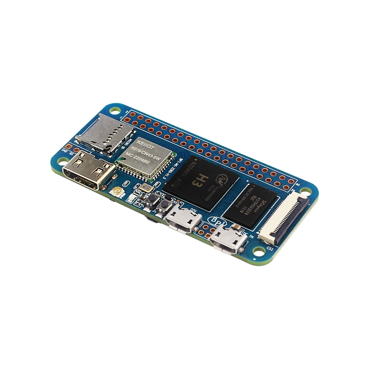 Banana Pi M2 Zero Allwinner, H2 + H3 -Core -A7, 512MB DDR, 3 SDRA, WiFi, BT, UART, mesmo tamanho que Zero 2 W