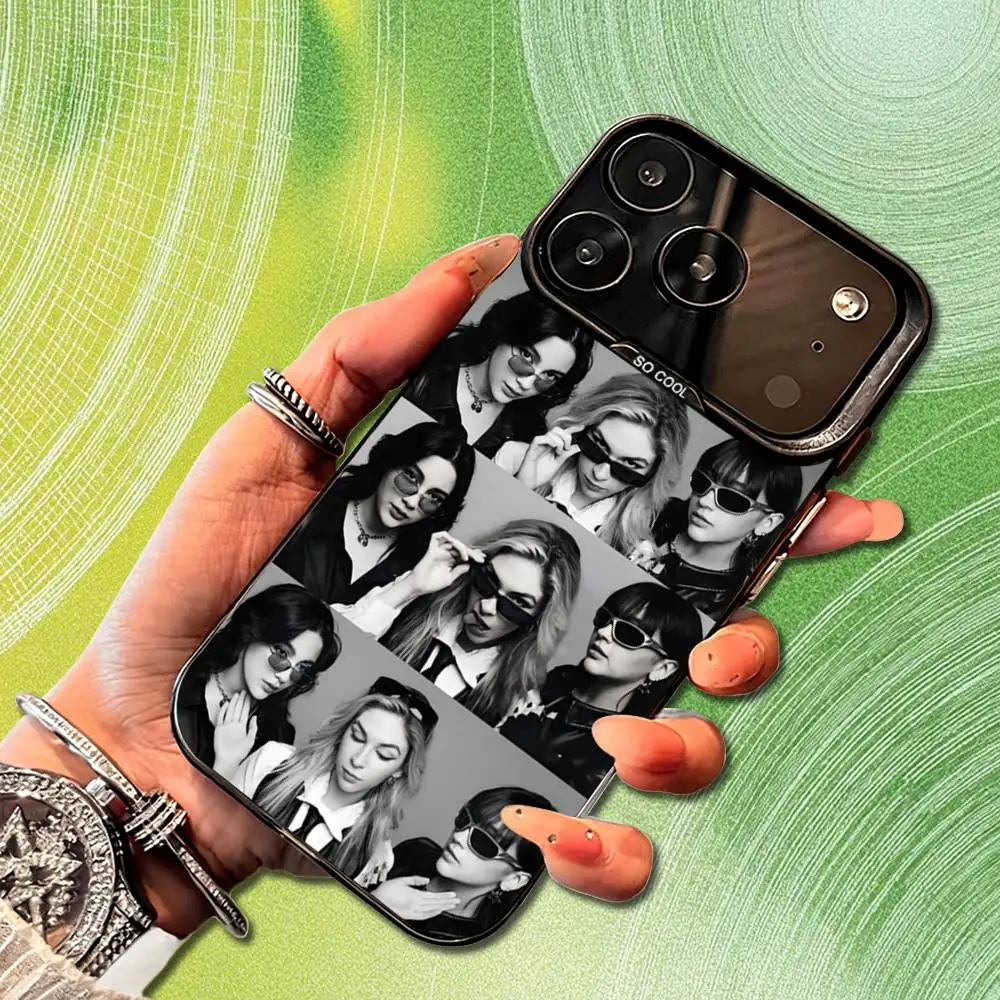 Funda de teléfono Rock Band T-The W-Warnings para iPhone 14,17,13,12,11,16,15,Mini,Pro,SE,XS,MAX,funda de silicona negra mate