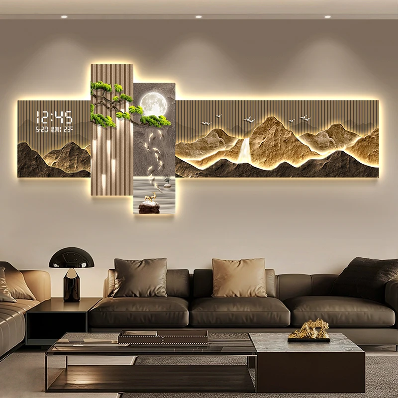 Living Room Bedroom Wall Clocks Digital Vintage Interior Wall Clocks Design Silent Orologio Da Parete Home Decoration