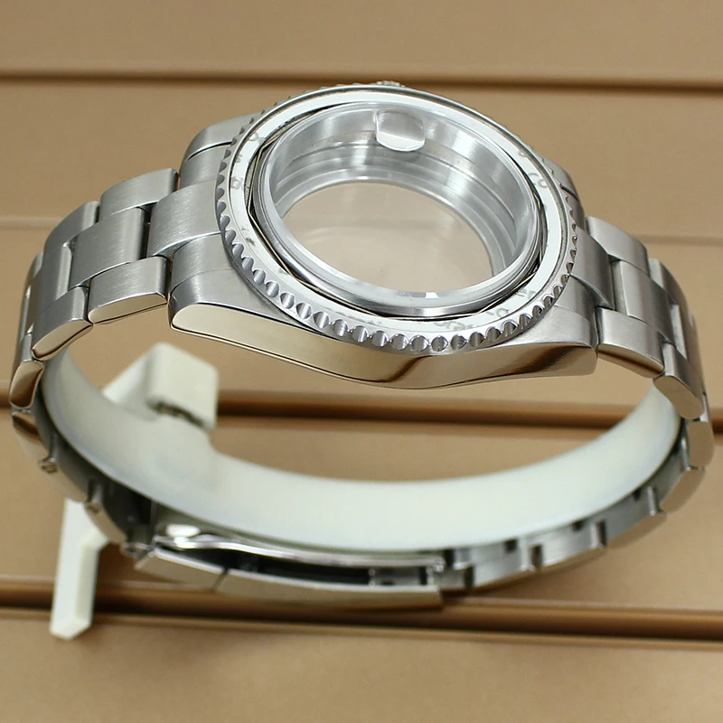 

NH35 40mm Diver Watch Case Sapphire Crystal For Seiko NH34 NH35 NH36 NH38 Miyota8215 ETA2824 Automatic Movement Oyster Bracelet