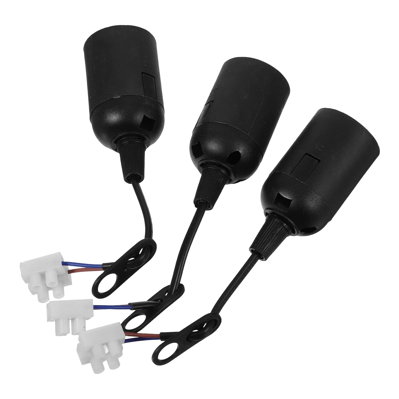 

3pcs E27 Lamp Holder Accessories PET Chandelier Light Cord Socket Pendant Fixture Home Lighting Bulb HOLDER Outdoor