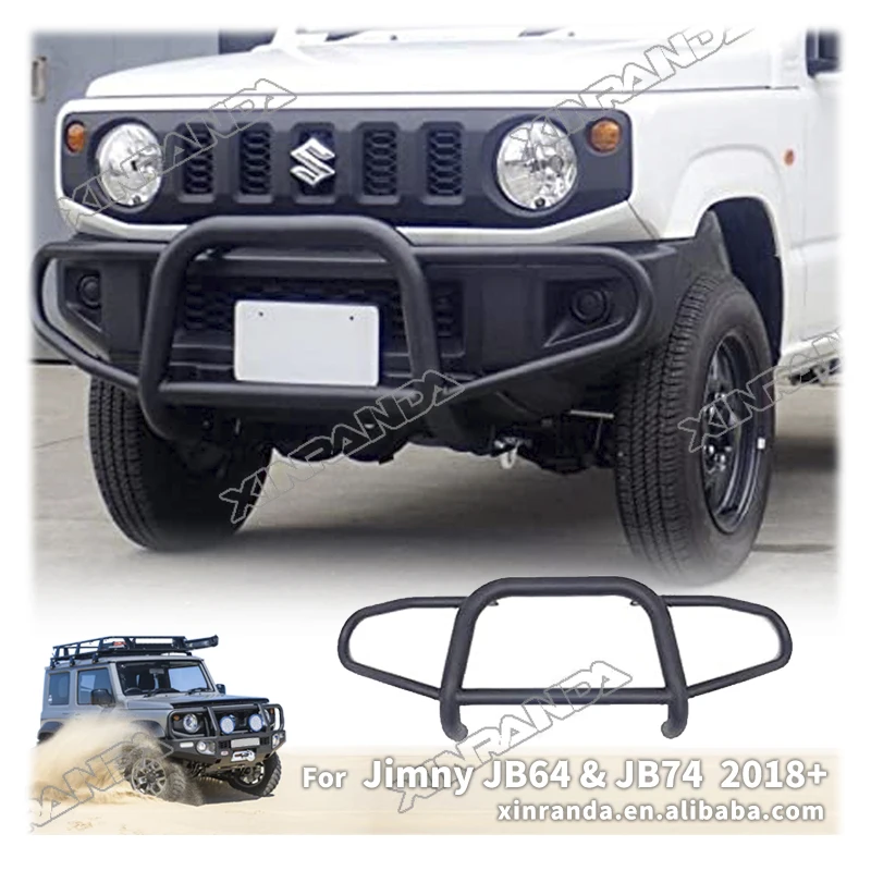 Jimny JB74 Front Bumper Bull Bar Steel Front Bumper For Suzuki Jimny JB64 JB64W JB74W 2018 2019 2020 2021 2022 2023 2024