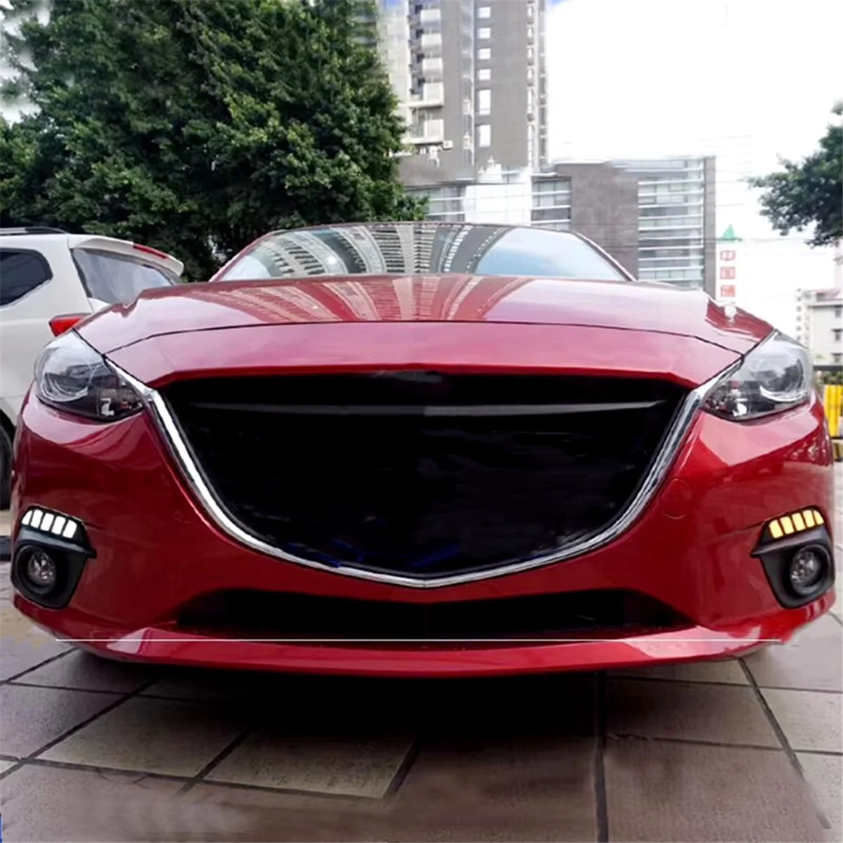 

ГОРЯЧАЯ ПРОДАЖА светодиодные дневные ходовые огни для Mazda 3 2014-2016 гг.