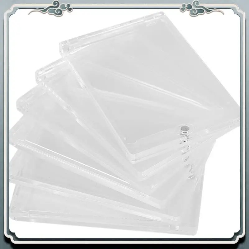 

Premium 6Pc Magnetic Card Holder Case For Trading Card - 35Pt Magnet Top Loaders Baseball Card Holder With Card Protectors
