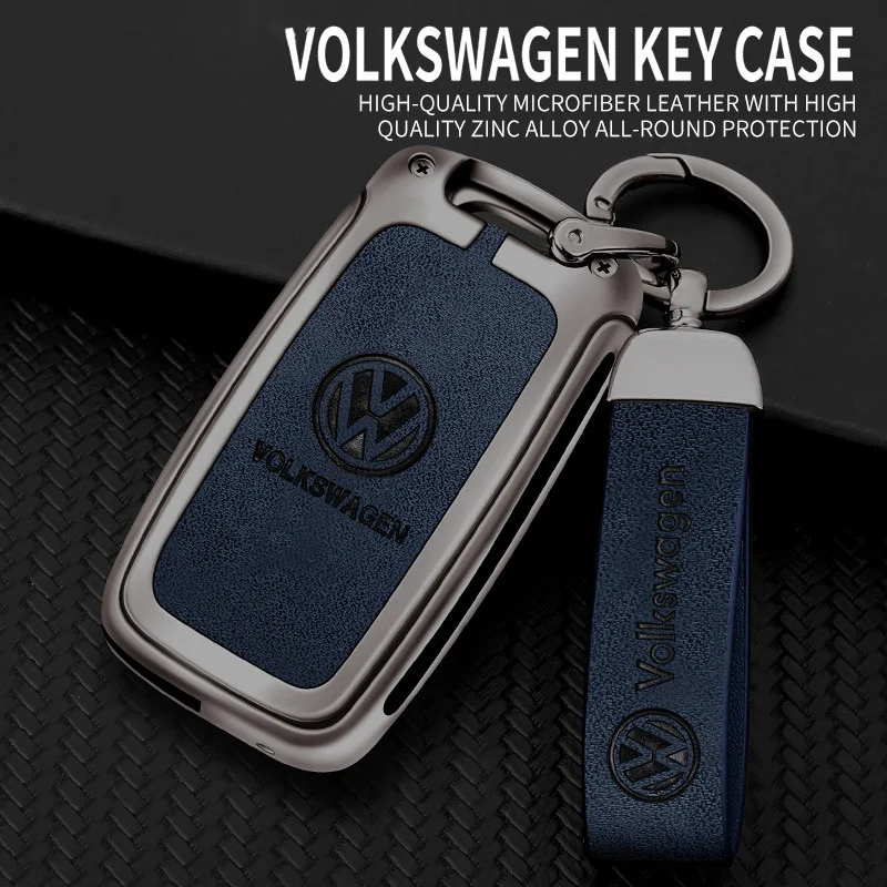 Leather Car Remote Key Case Cover Shell For Volkswagen VW Polo Bora Beetle Tiguan Passat B5 B6 B7 Golf EOS Scirocco Accessories