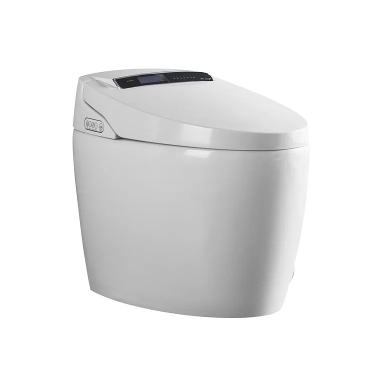 

Умная автоматическая очистка унитаза, откидная крышка, поворотный круг, двойной водный канал, смыв на без сиденья