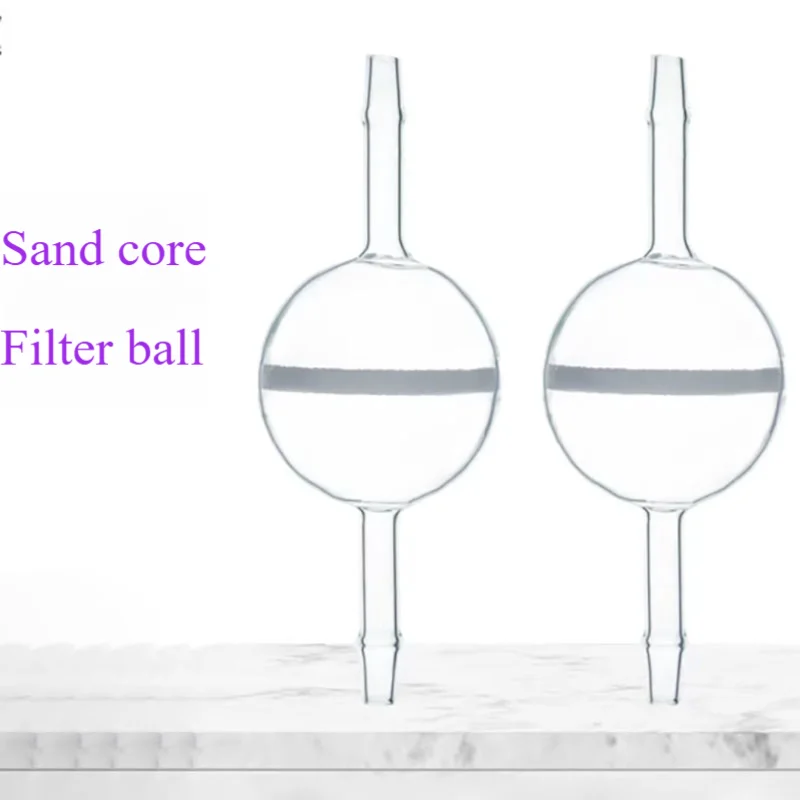 Sand core filter ball 30/65/80/100/120/150/180/200mm glass filter ball spherical sand core gas scrubber filter gas filter G1G2G3