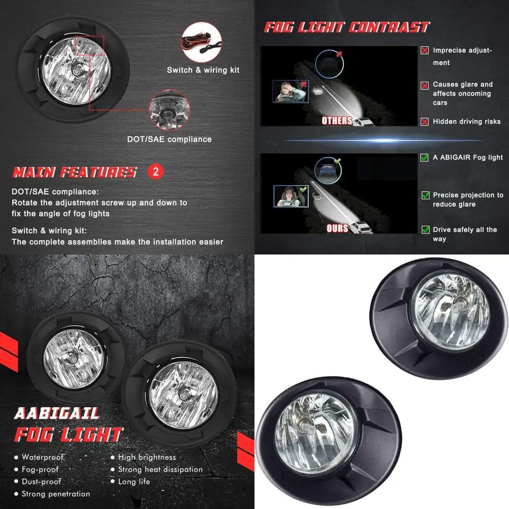 

Chevrolet Camaro 2010-2013 Комплект галогенных противотуманных фар с черной рамкой и прозрачными линзами