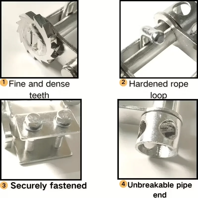 Picture 7: A Manual Rope Fastener for Small Trucks Featuring A Binding Device with An Adjustable Lever Tensioner and A Crank Ratchet Design