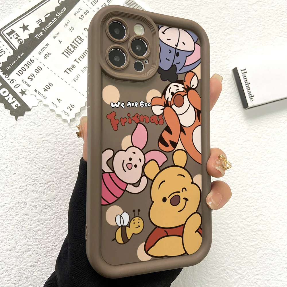 Tigger Pooh Bear Winnie Phone Case for Oppo A98 A95 A94 A78 A76 A74 A72 A60 A58 A57 A54 A53 A38 A33 A32 A17 A16 A15 Ladder Cover