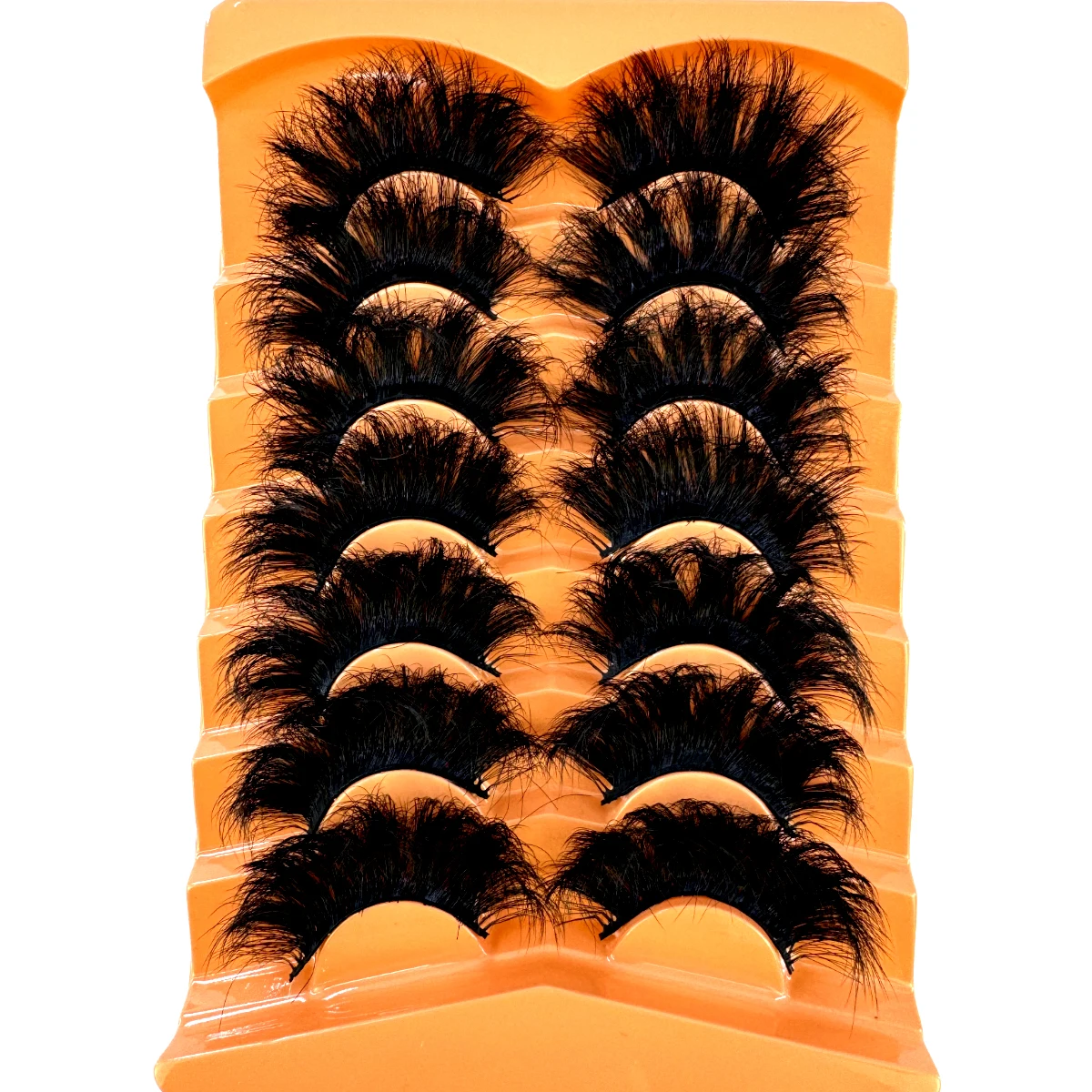 7 paia 25mm 8D ciglia finte visone sfuse soffici ciglia finte naturali spesse drammatiche ciglia finte visone strumenti per il trucco all'ingrosso