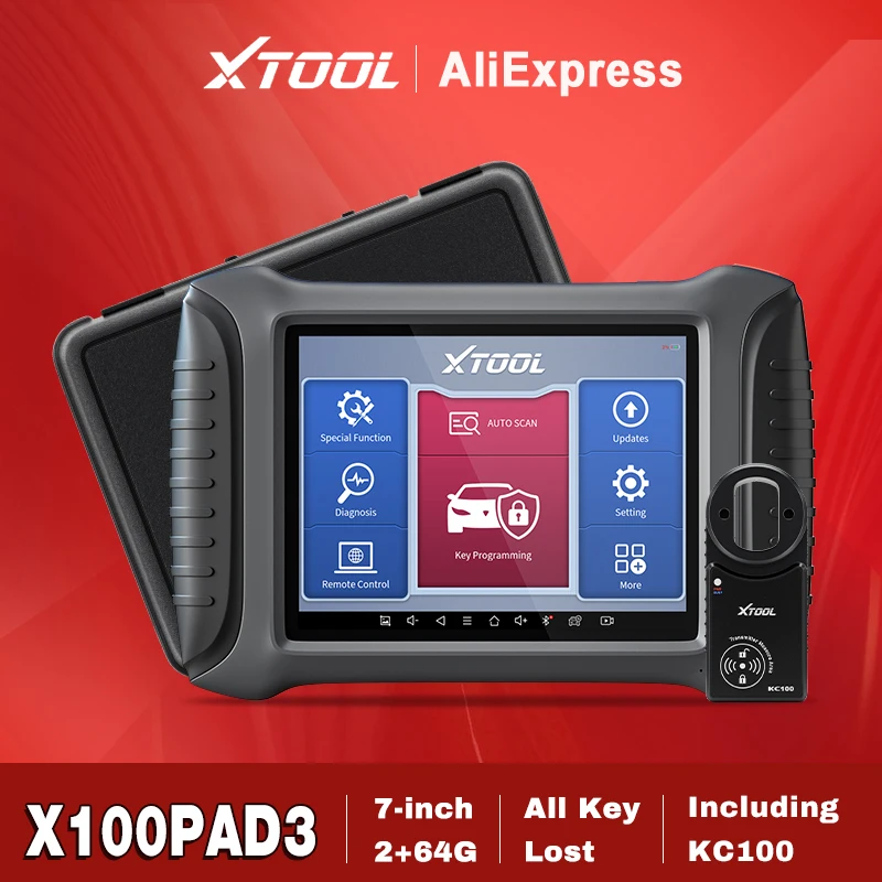 XTOOL X100PAD3 Auto Key Programmer Tool CAN FD ECU Coding Active Test 38 Reset Car Diagnostic Tool All System 2-Year Free Update