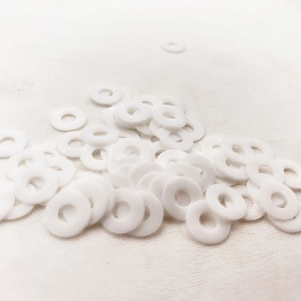 50 قطعة لكل مجموعة: ملحقات العمود الرئيسي للسكين الخارجي جوانات PTFE، أداة حشية سكين بلاستيكية غير قياسية قابلة للطي Pa