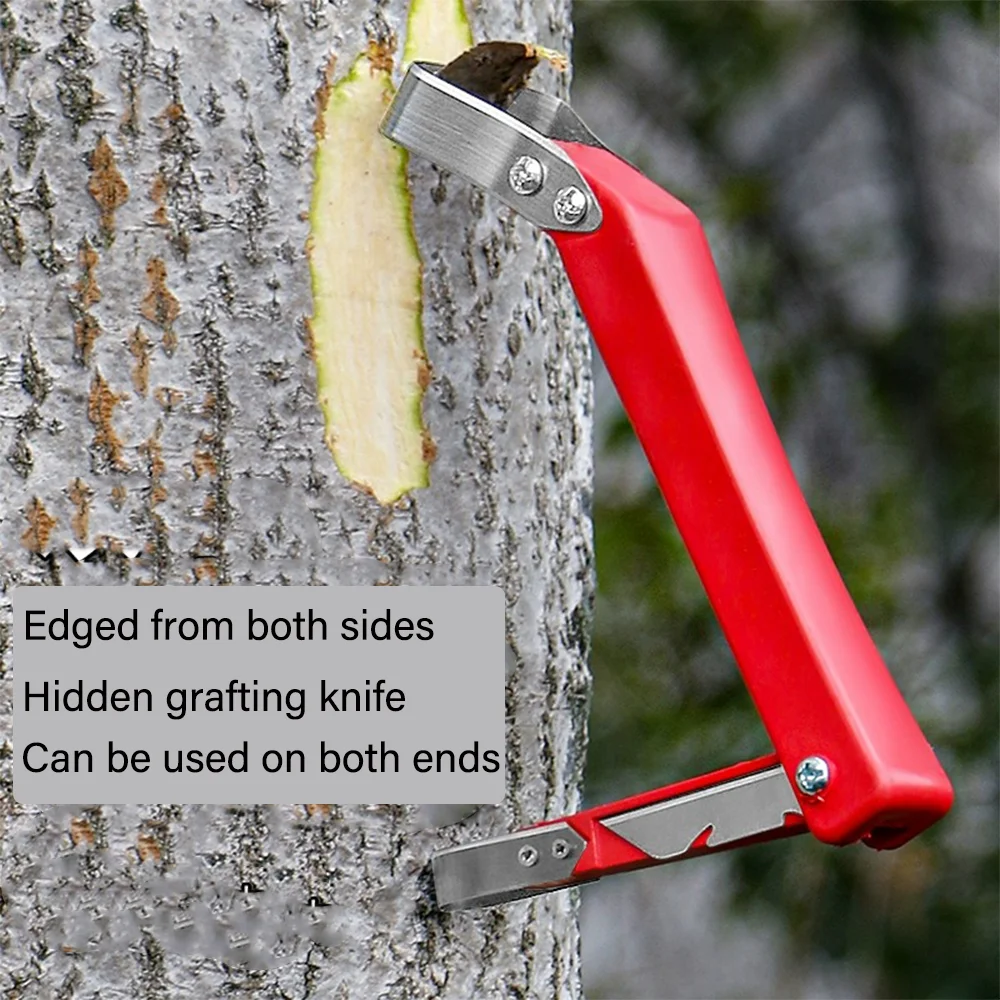 Multipurpose Garden Tools: Bark Scraper & Grafting Knife for Efficient Necrotic Bark Removal, Fruit Tree Peeling, and Care