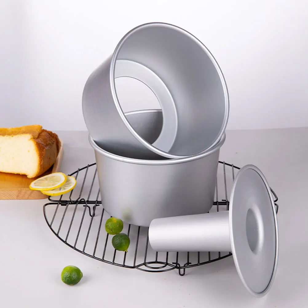 

1Set Hollowed Cake Mold Aluminum Alloy Non-Stick Baking Mold for Household Muffin Cakes Compact Lightweight Baking Tools