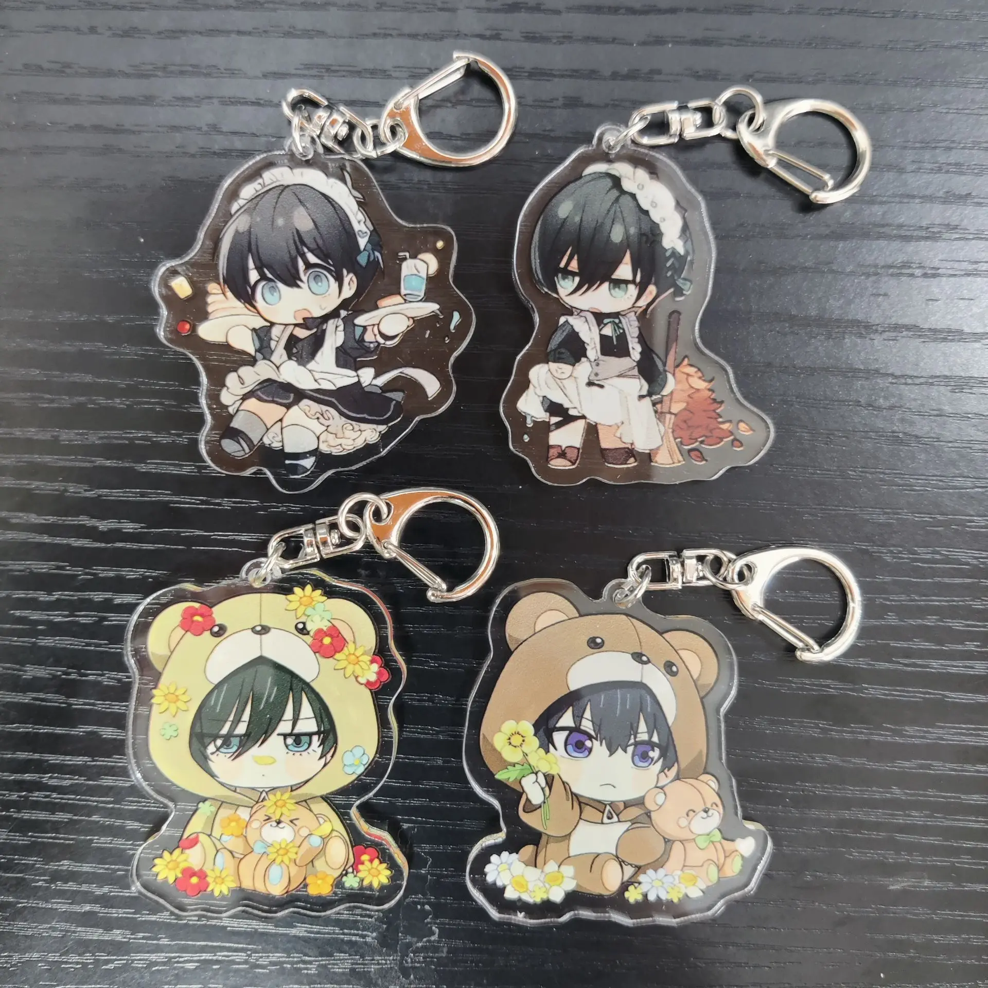 Anime BLUE LOCK Cute Cartoon Figures Seishiro Nagi Bachira Meguru Acrylic Keychain Reo Mikage Kawaii Bag Pendant Decor Xmas Gift