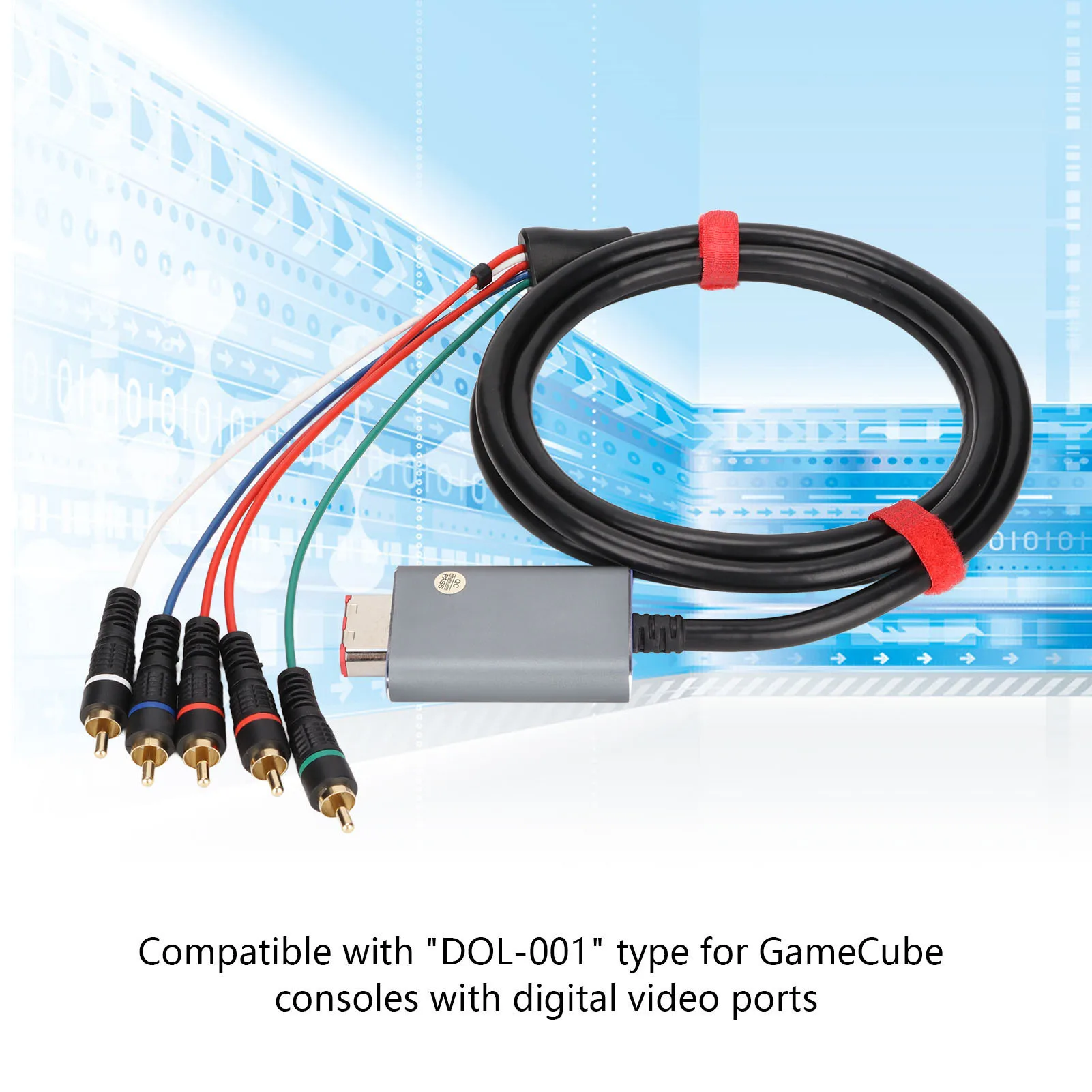 

Компонентный кабель 1,8 м/5,9 футов, двойной экранированный, Plug and Play, цифровой AV-выход, 5RCA YPbPr, для GameCube