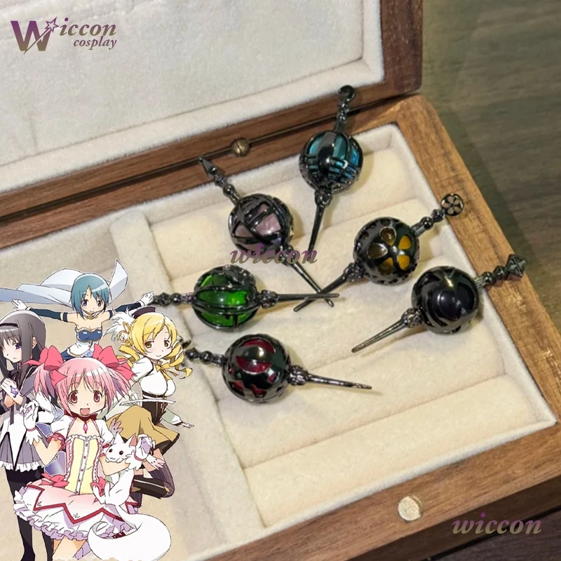 Anime Puella Magi Madoka Magica Cosplay biżuteria naszyjnik na Halloween boże narodzenie dusza klejnot rekwizyty Madoka Homura prezenty dostosowane