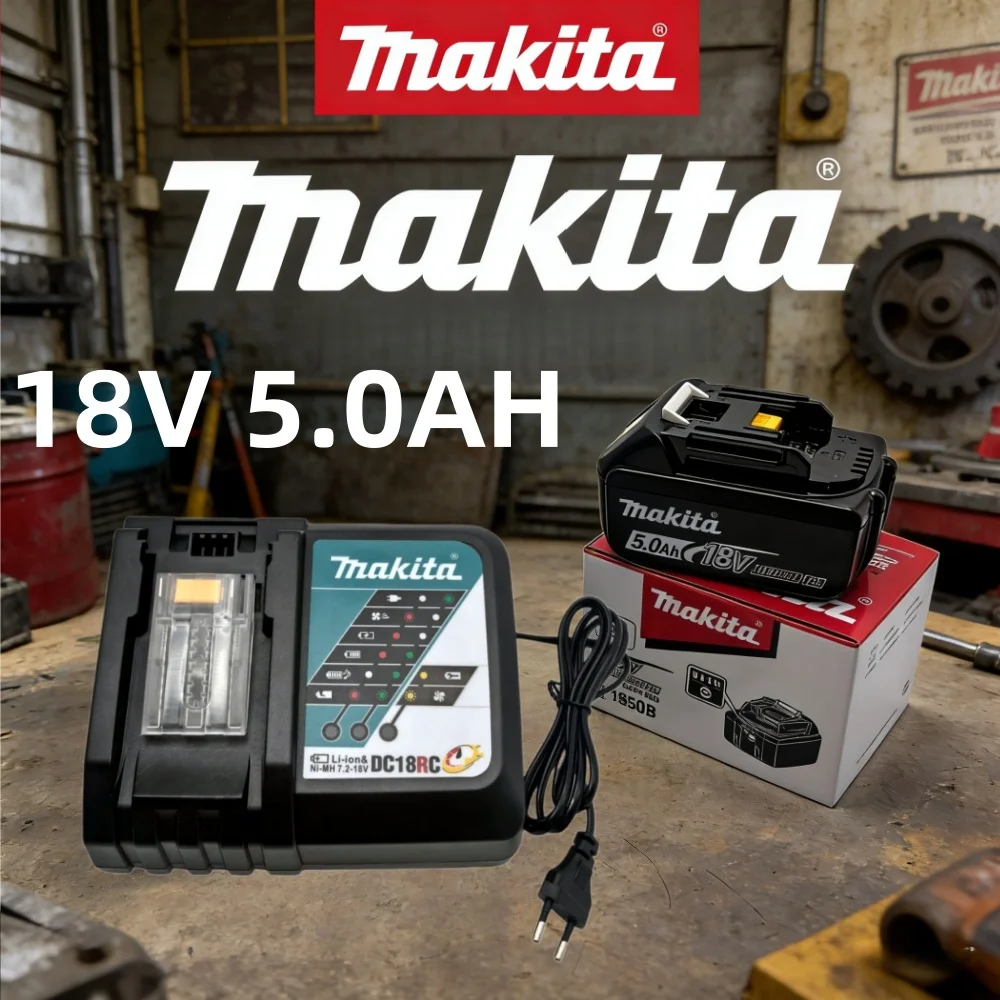 

100% Original Makita 18V 5.0Ah Rechargeable Battery ,Makita BL1840B BL1850 BL1850B battery Suitable for DTW700