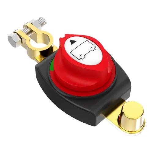 Interruptor de desconexión de batería de pilar superior de 12-48 V, utilizado como aislador de desconexión (polo negativo, encendido/apagado) para automóviles, vehículos recreativos y barcos