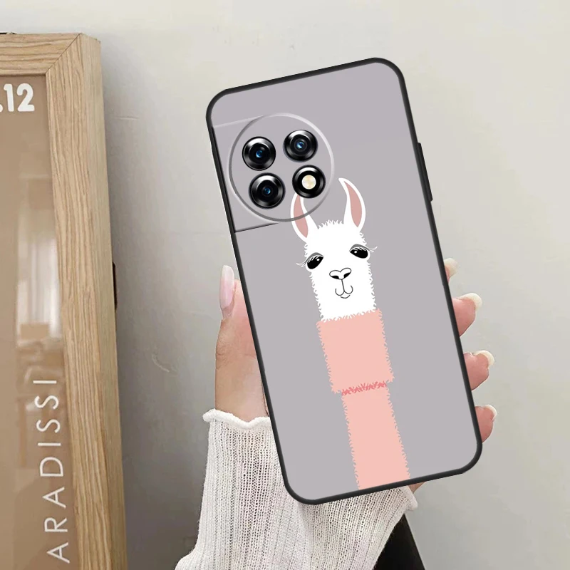 Cute Alpaca Donkey Case For OnePlus 12R 12 11 9 10 Pro 10R 10T OnePlus Nord 3 2T N10 N20 CE 2 Lite CE4 Cover image 6