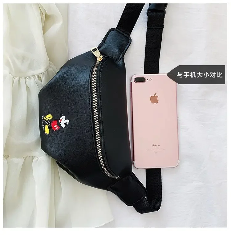 Disney Cartoon Mickey mouse Waist Bag children doll handbag New Women Bag Crossbody Bags Shoulder Messenger Bag