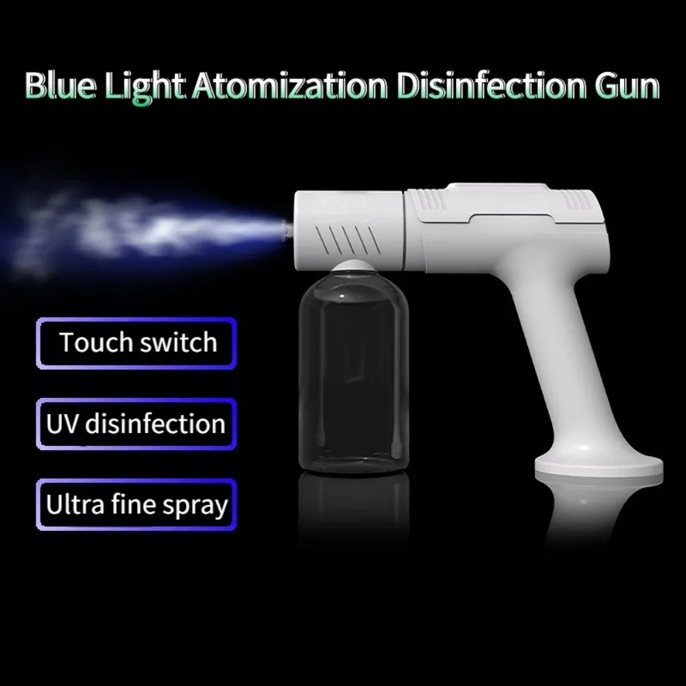 Wireless Nano Atomization Disinfection Gun Rechargeable Blue Light Steam Spray Handheld Humidifier Sanitizer Sprayer Machine