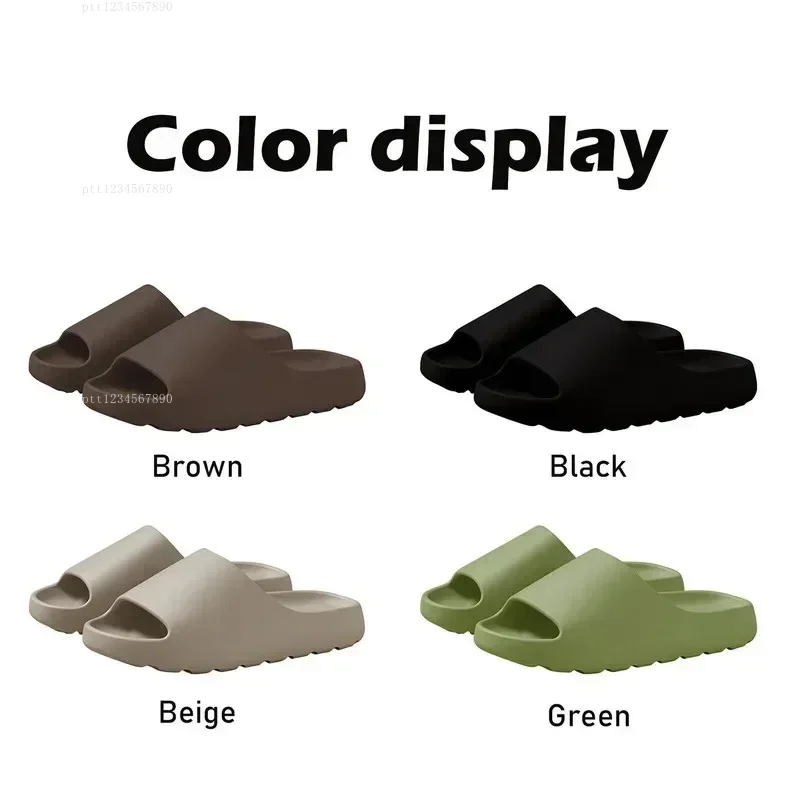 Claquettes Cloud EVA, semelle épaisse et douce, tongs d'été, sandales de plage antidérapantes et imperméables pour hommes et femmes, utilisation intérieure et extérieure