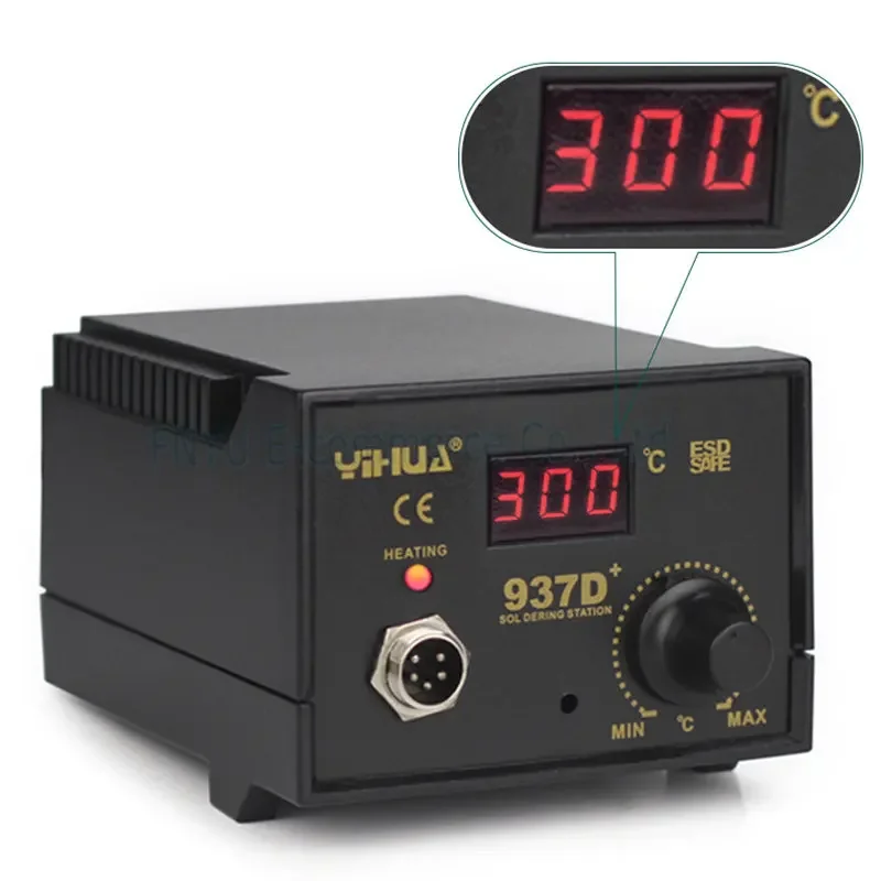 YIHUA 937D+ Digital Display Electric Soldering Iron Adjustable Temperature Welding Rework Constant Temperature Antista Station