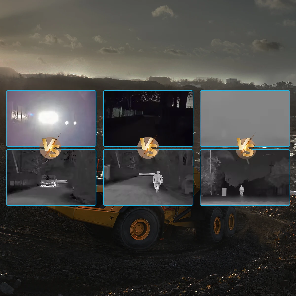 IP67 Waterproof Avoid Obstacles Vision System Driving Imaging Thermal Infrared Auto Car Night Vision Thermal Camera for Trucks
