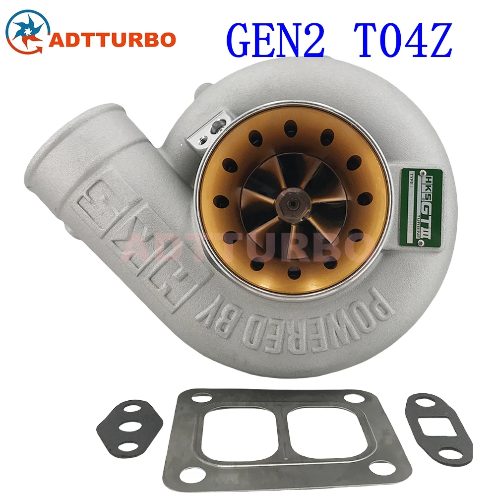 GT3 HKS Turbo T04Z TO4Z Turbocharger Journal Bearing T04R TO4R T04S Turbine Water Oil Cooled V-Band 0.68AR T66-2 GT35 GT3584 T4