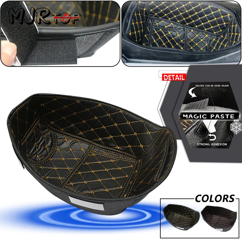 

For N-MAX 155 NMAX155 2016 2017 2018 2019 Motorcycle PU Leather Storage Box Cargo Rear Trunk Cargo Liner Protector nmax155