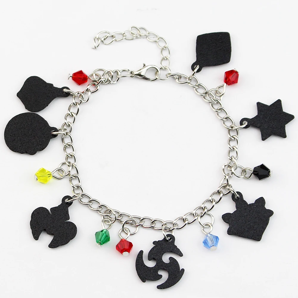 Anime Genshin Impact Figure Pendant Bracelet Charms Vendi Xiao Hutao Amber Cartoon Bangle 7 Elements Bracelet for Women Gift