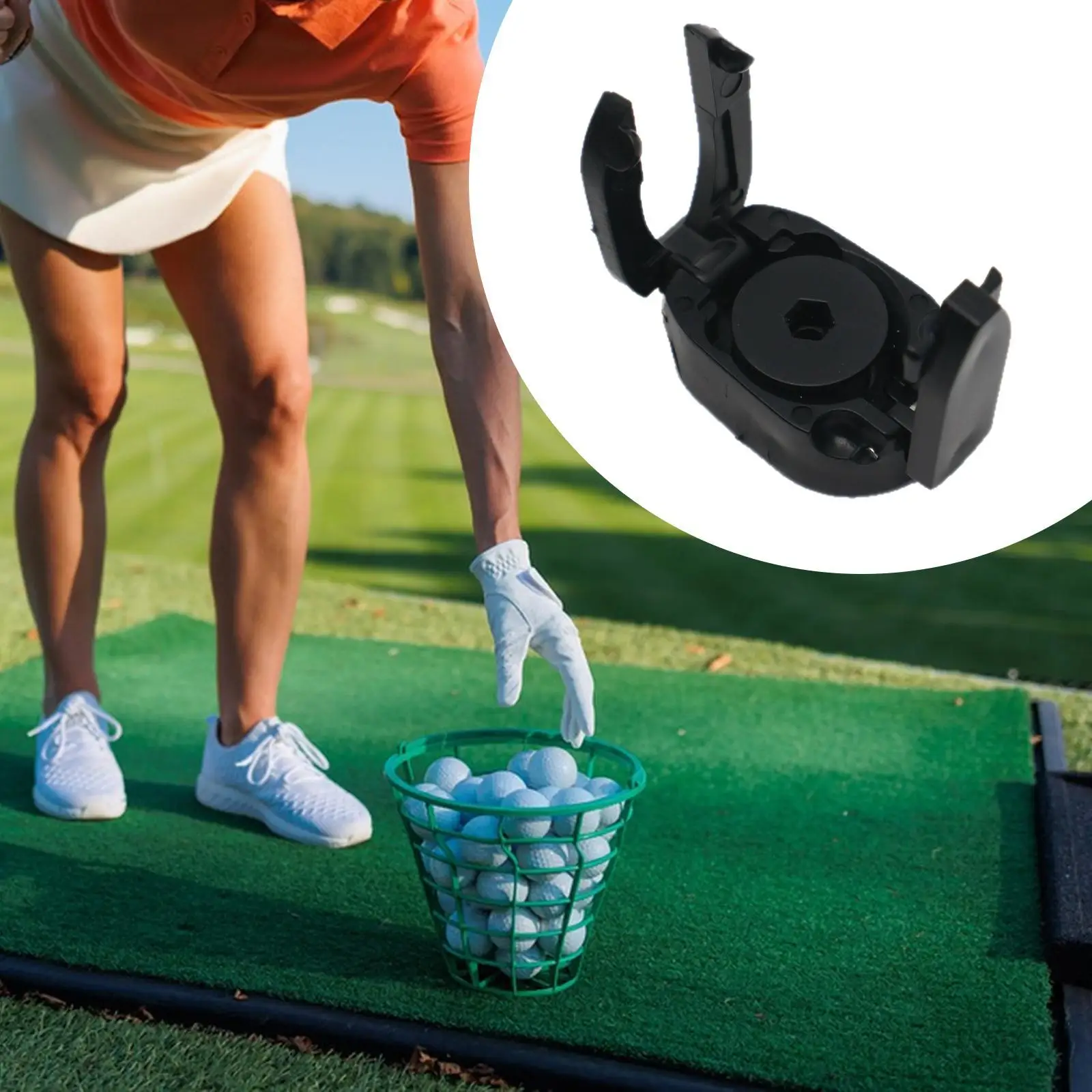 

Golf Ball Pick Up Retriever Sturdy ABS Handle Tool for Golf Caddy Bag Accessories Training Aid