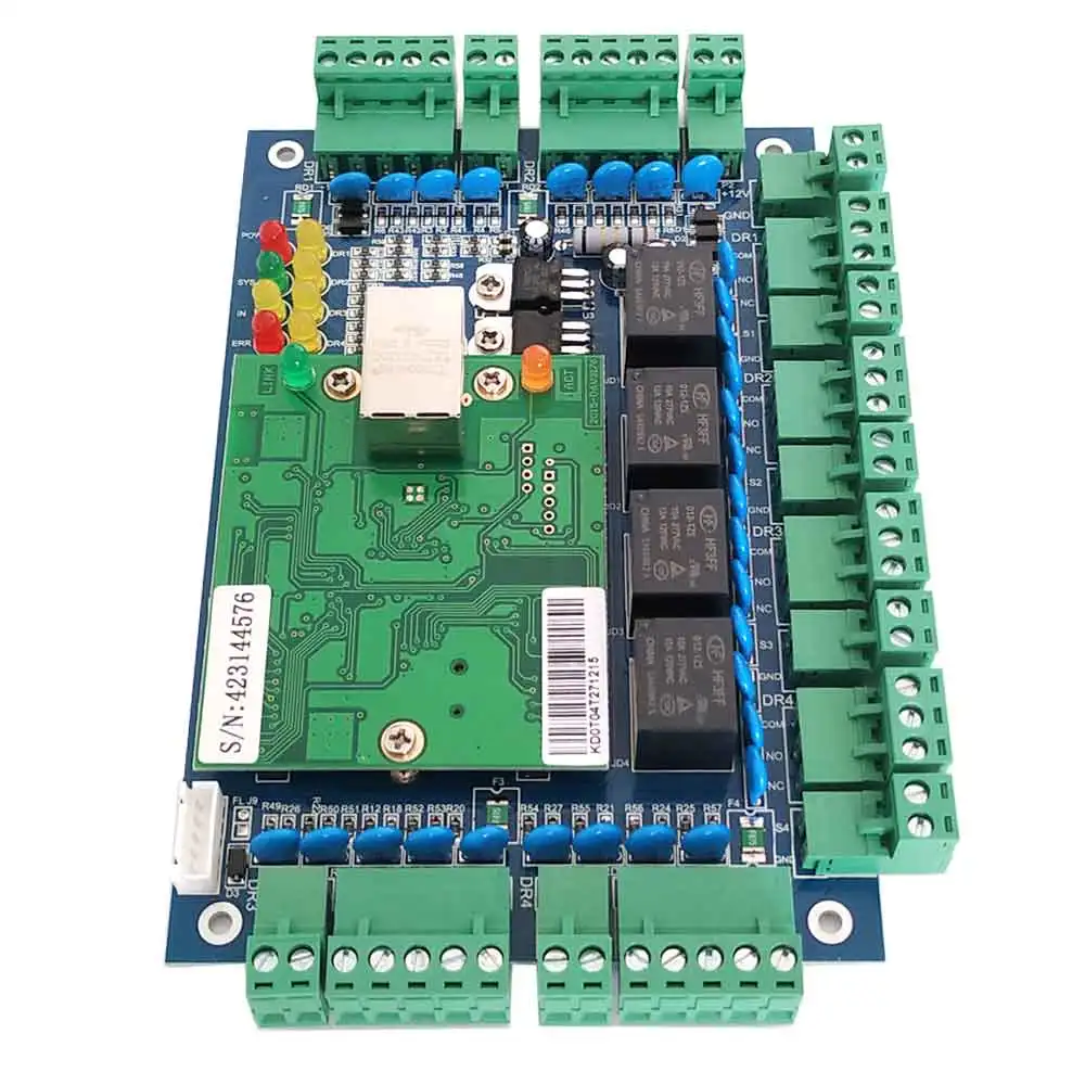 Tcp/ip viertüriger Zugangs controller 32-Bit 40 000 Benutzer, unterstützt Multi-Access-Funktion/Zeiter fassung/Feueralarm usw. sn: l04