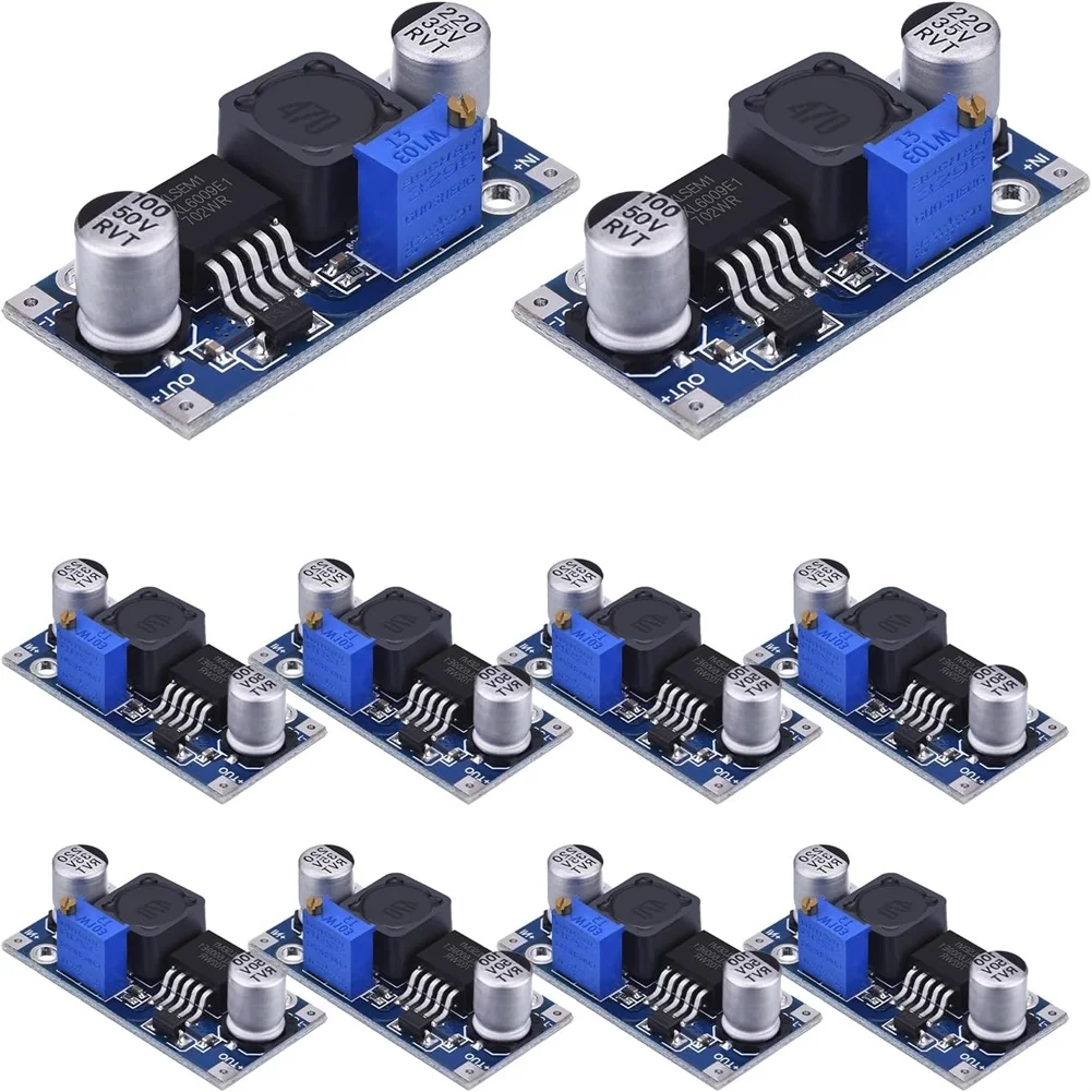 10 x For XL6009 for boost Converter Module 4A Adjustable Output Voltage Regulator for ESP32 Microcontroller Power Supply