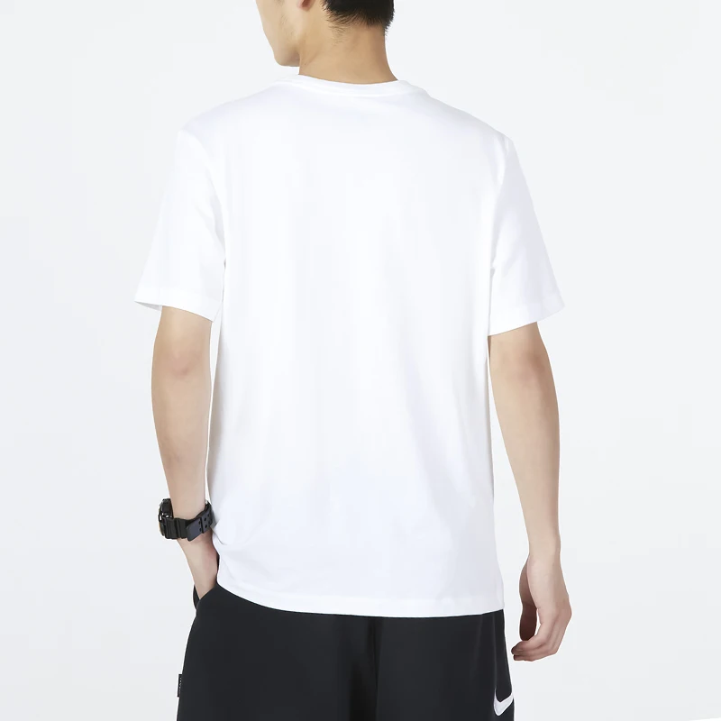 نايك (نايكي) m Nsw Tee Icon Futura تي شيرت رياضي رجالي بأكمام قصيرة غير رسمي ملابس لياقة بدنية فضفاضة Ar5005-101