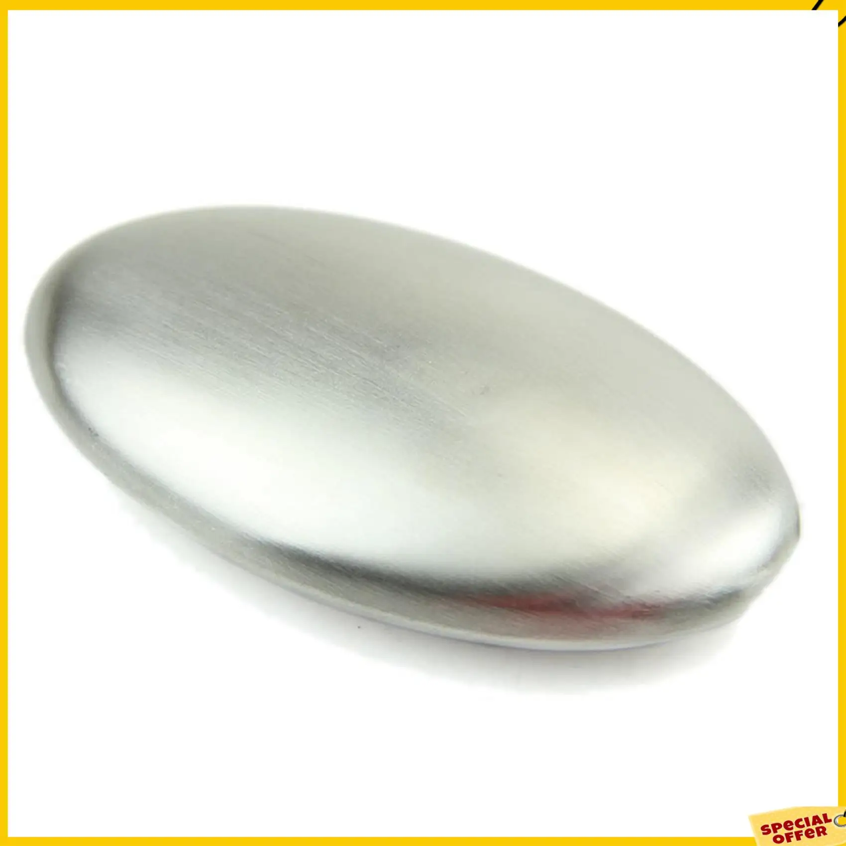 A24P 2X حامل صابون من الفولاذ المقاوم للصدأ يزيل الرائحة والرائحة ومزيل الرائحة (88 مم × 46 مم × 19 مم)