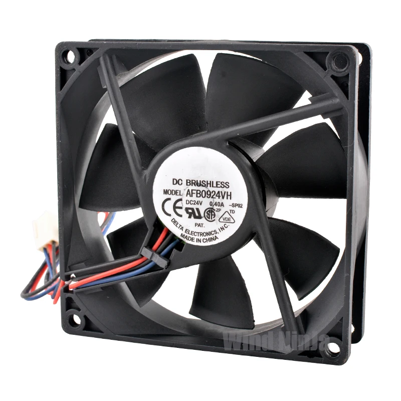 AFB0924VH 9.2cm 92mm fan 92x92x25mm DC24V 0.40A 3pin Dual ball cooling fan for frequency converter